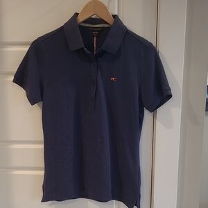 Kjus Navy Polo. Size L